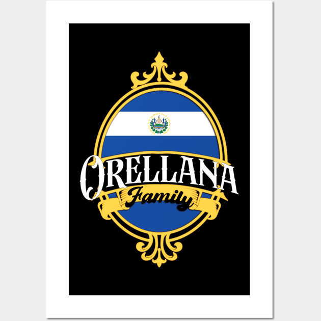 Orellana Family - El Salvador Wall Art by Coqui Tees